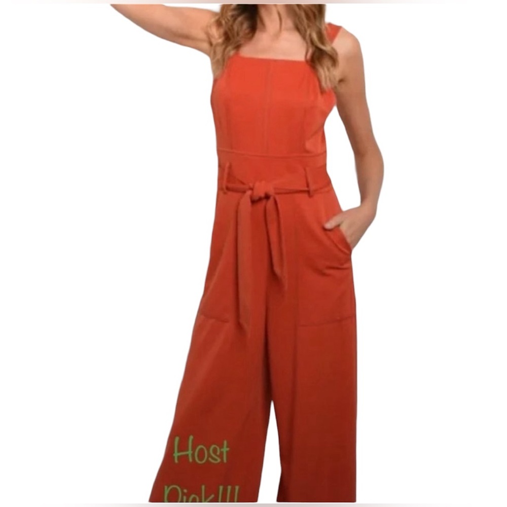 Strut and Bolt/Fabrik Burnt Orange Jumpsuit